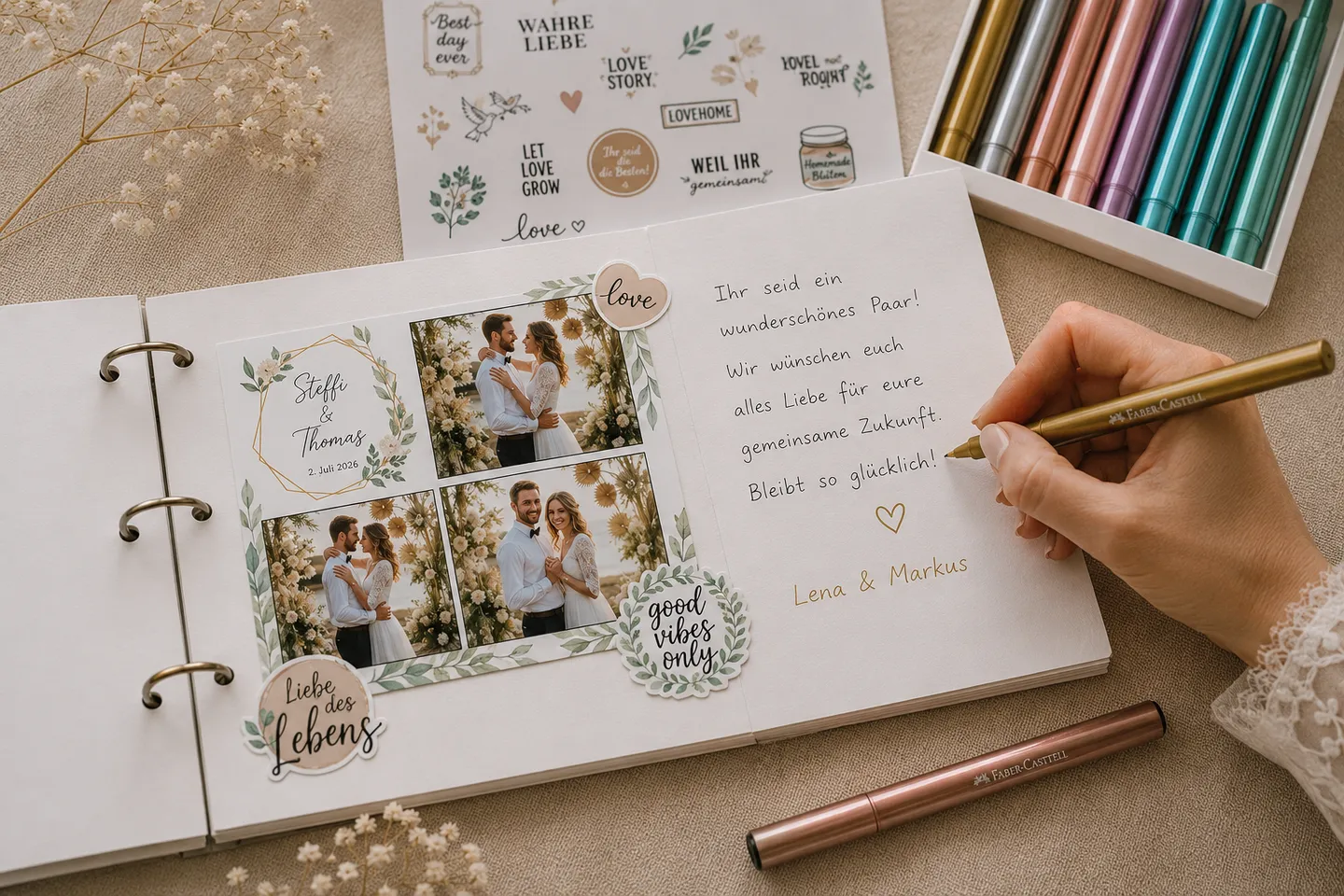 Gästebuch Hochzeits-Set