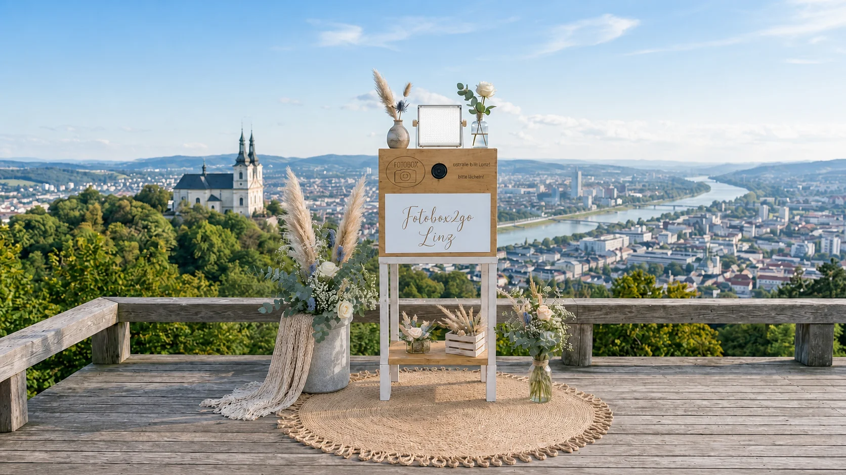 Fotobox2go Linz bei einer Feier.