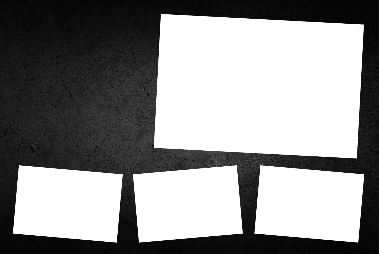 Schwarz 05 – 4er-Collage