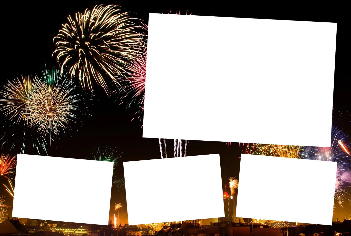 Silvester 02 – 4er-Collage