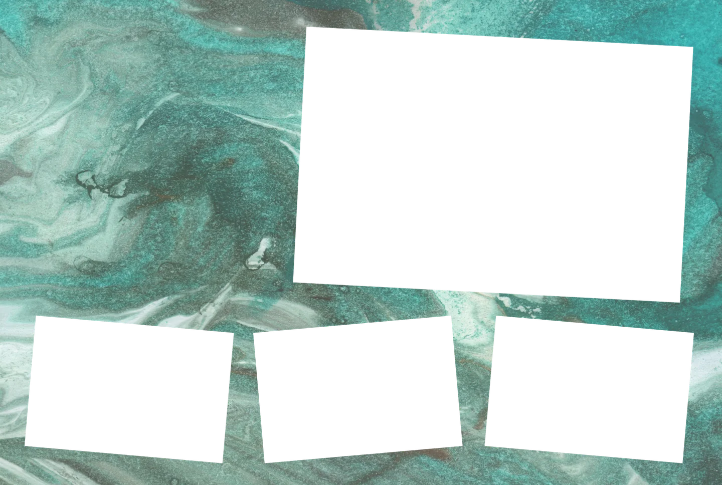 Türkis 03 – 4er-Collage