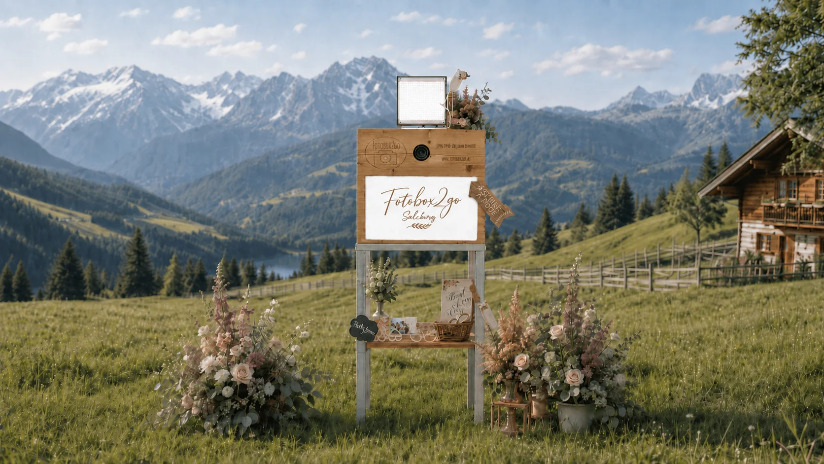 Fotobox2go Pongau bei einer Feier.