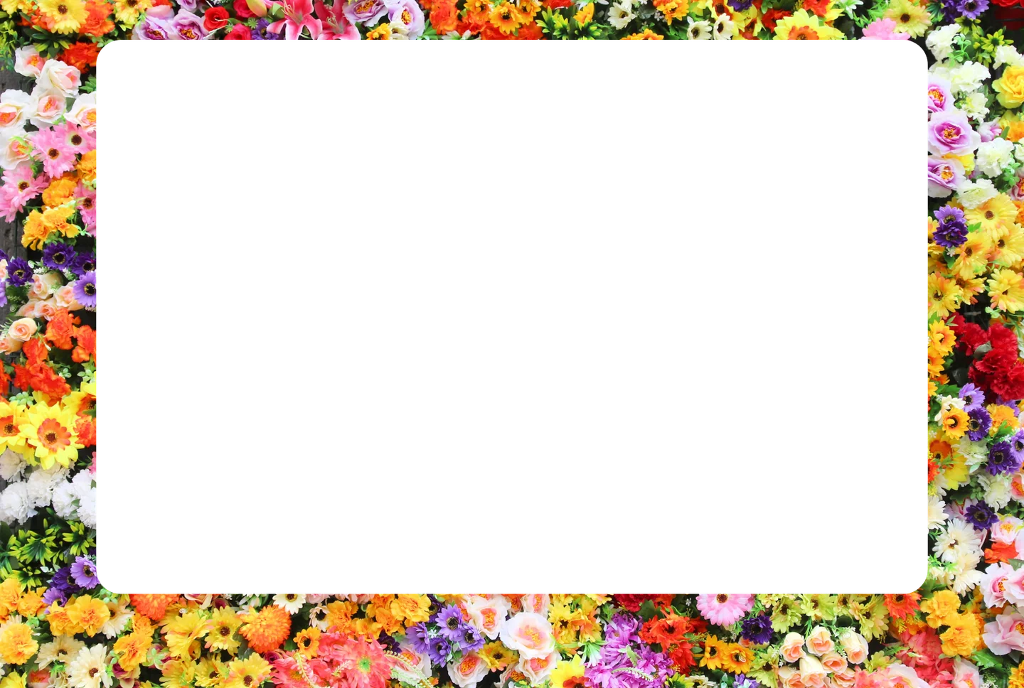 Blumen 01 – Foto mit Rahmen